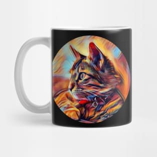 Bright-Eyed floppy cat Mug